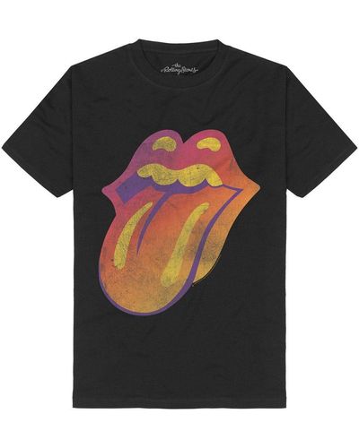 The Rolling Stones T-Shirt Ghost Town Distressed Tongue - Schwarz