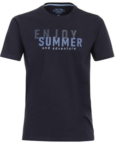 Redmond T-Shirt Druck - Blau