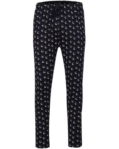 Tom Tailor Pyjamahose Schlafanzug Hose (1-tlg) Baumwolle - Schwarz