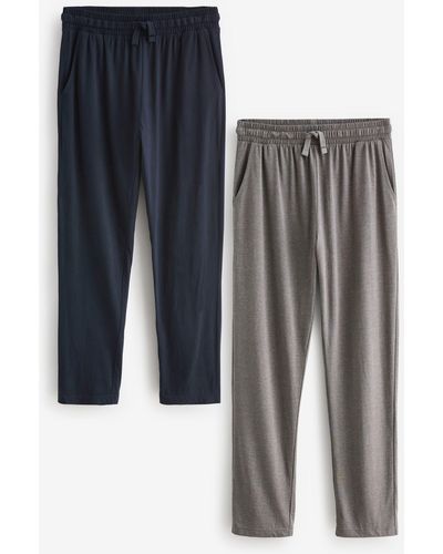 Next Pyjamahose Dauerhaft frische Schlafanzughosen, 2er-Pack (2-tlg) - Schwarz