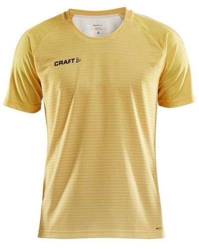 C.r.a.f.t T-Shirt Pro Control Stripe Jersey - Gelb