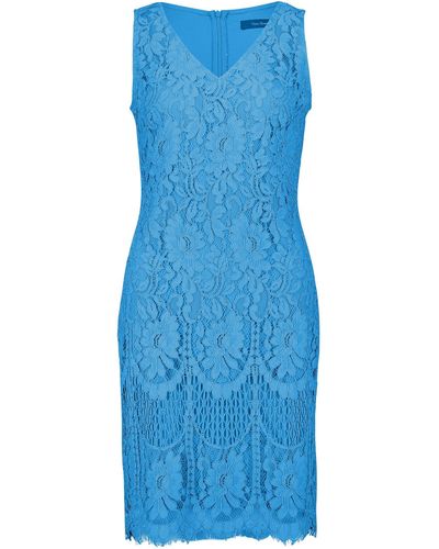 Vera Mont Abendkleid Kleid Kurz ohne Arm - Blau
