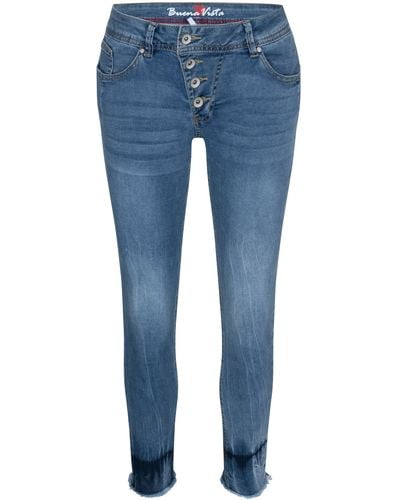 Buena Vista Stretch-Jeans MALIBU 7/8 dipped blue 2304 B5122 102 H.8197 - Blau