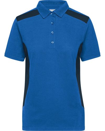 James & Nicholson Poloshirt Workwear Polo - Blau