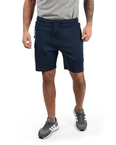 Solid Sweatshorts SDGelly kurze Hose mit Reißverschluss-Taschen - Blau
