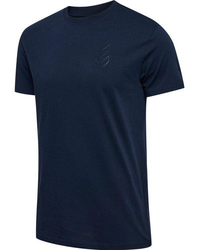 Hummel T-Shirt Hmlactive Co Tee /S - Blau