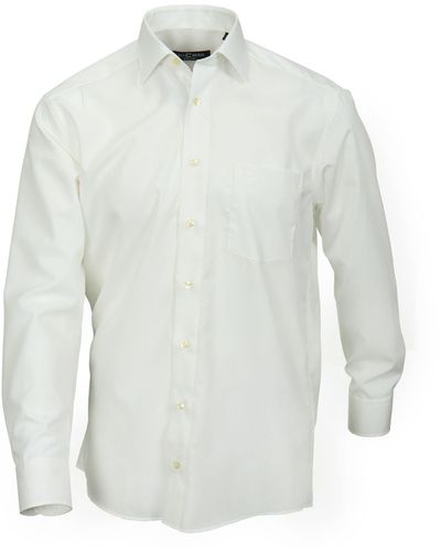 CASA MODA Langarmhemd Comfort Fit /1 NOS Extra langer Arm - Weiß