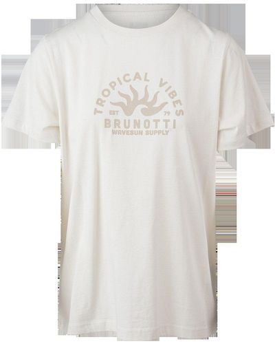 Brunotti Kurzarmshirt Mathilde Women T-shirt Cream - Weiß