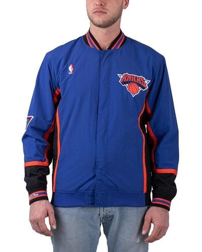 Mitchell & Ness & Bomberjacke NBA Warm Up Jacket - Blau