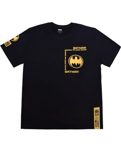Dc Comics Batman T-Shirt Gr. XS bis XL, 100% Baumwolle - Schwarz
