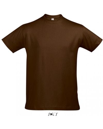 Sol's Rundhalsshirt Imperial T-Shirt - Braun