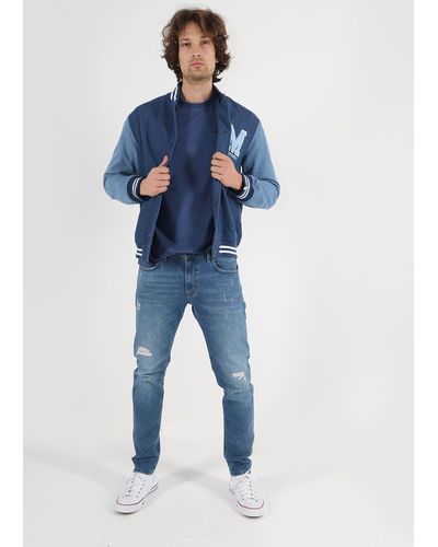 Miracle of Denim 5-Pocket-Jeans Marcel im Used Look - Blau