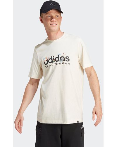 adidas T-Shirt M LANDSCAPE SPW - Weiß
