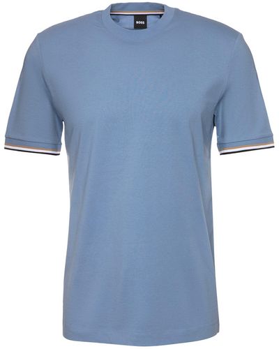 BOSS T-Shirt Thompson (1-tlg) - Blau