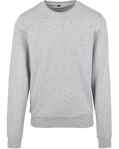Build Your Brand Sweat Premium Crewneck Sweatshirt - Grau