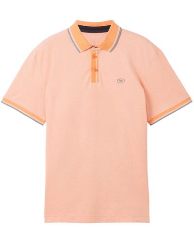 Tom Tailor Poloshirt Kurzarmshirt (1-tlg) - Pink