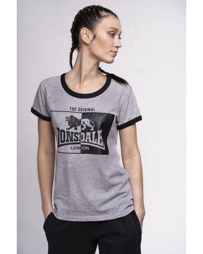 Lonsdale London T-Shirt Uplyme - Grau