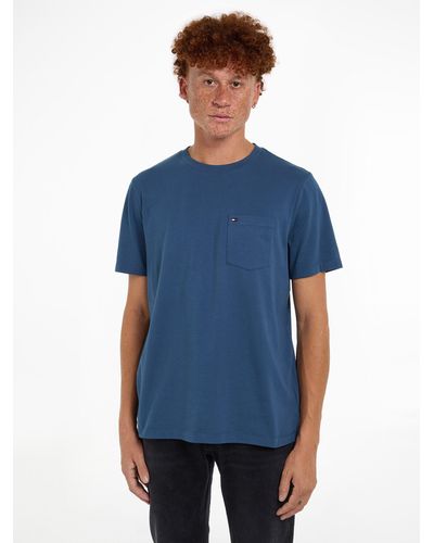 Tommy Hilfiger T-Shirt POCKET TEE - Blau
