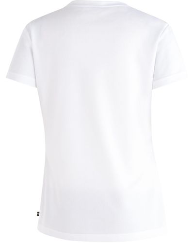 Maier Sports T-Shirt Tilia Pique W Funktionsshirt, Freizeitshirt mit Aufdruck - Weiß