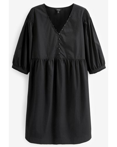 Next Umstandskleid Hängerchen-Kleid zum Stillen, Umstandsmode (1-tlg) - Schwarz