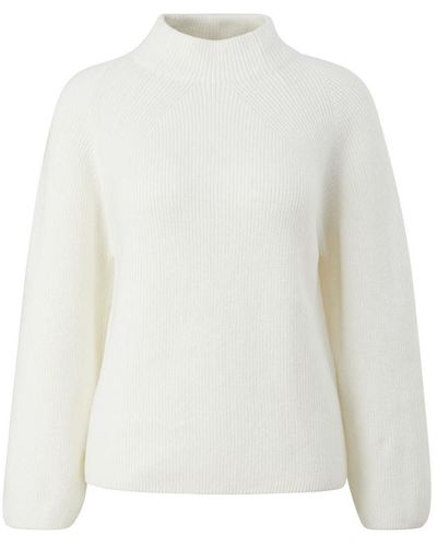 Comma, Sweatshirt Strickpullover, WHITE - Weiß