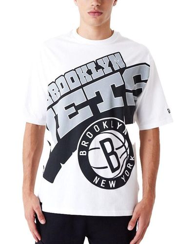 KTZ Print-Shirt Oversized BIG LOGO Brooklyn Nets - Grau