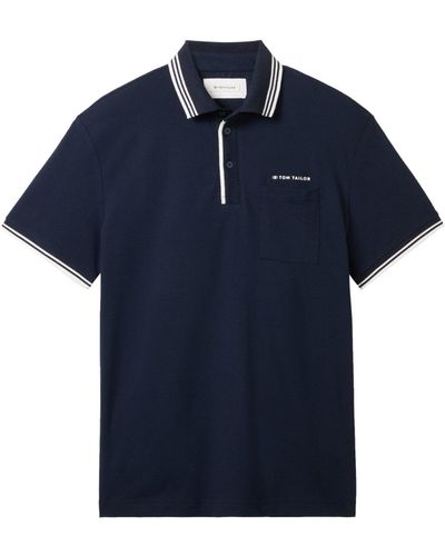 Tom Tailor Poloshirt detailed polo - Blau