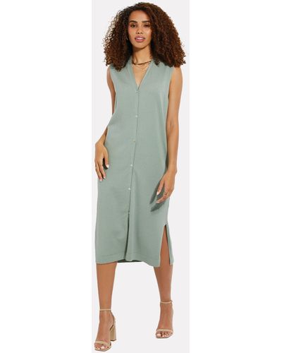 Threadbare Sommerkleid THB Melman Button Down Dress - Grün