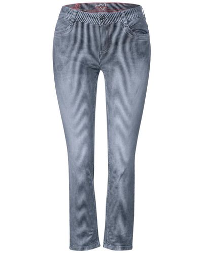 Street One Regular-fit-Jeans Style QR Jane.mw.striped - Blau