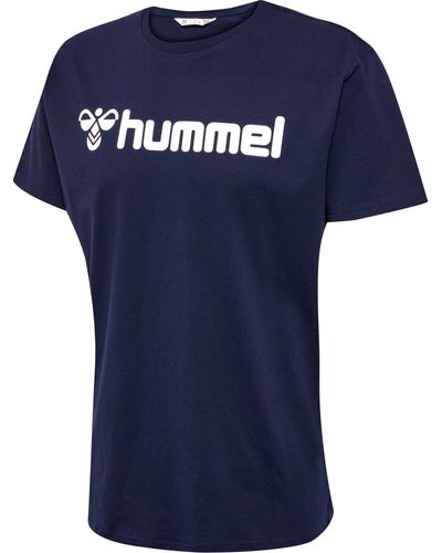 Hummel HmlGO 2.0 LOGO T-SHIRT /S MARINE - Blau