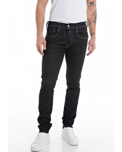 Replay Slim-fit-Jeans Anbass - Schwarz