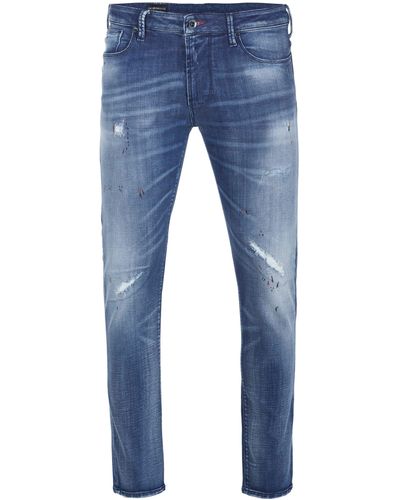 Emporio Armani Slim-fit- Jeans - Blau