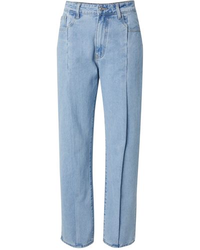 MissPap Loose-fit-Jeans (1-tlg) Falten - Blau