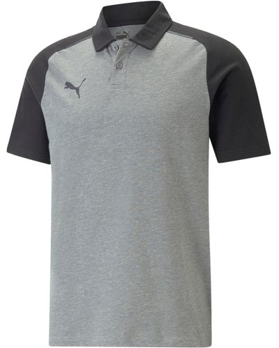 PUMA T-Shirt teamCUP Casuals Poloshirt default - Grau