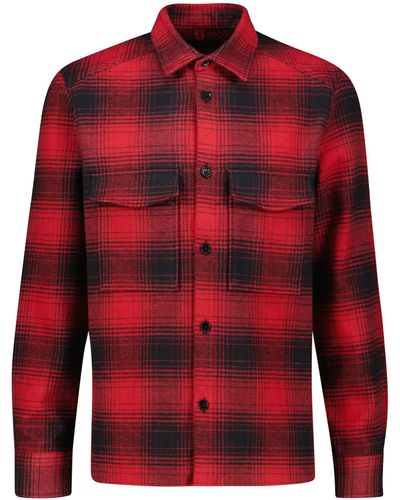 DRYKORN Langarmhemd Hemd GUNRAY aus Baumwolle (1-tlg) - Rot