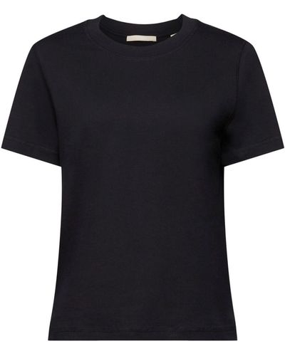 Edc By Esprit Lockeres T-Shirt aus 100 % Baumwolle (1-tlg) - Schwarz