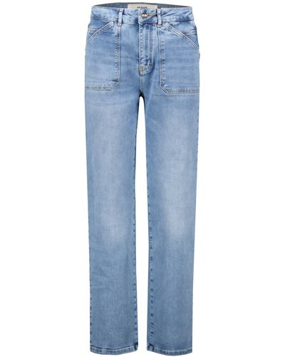 Goldgarn 5-Pocket- Jeans Q5 STRAIGHT FIT (1-tlg) - Blau