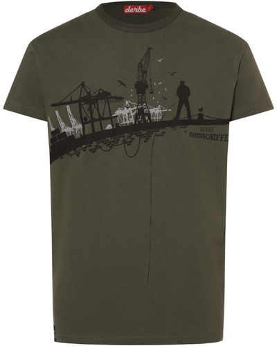 Derbe T-Shirt Hafenschiffer - Grün