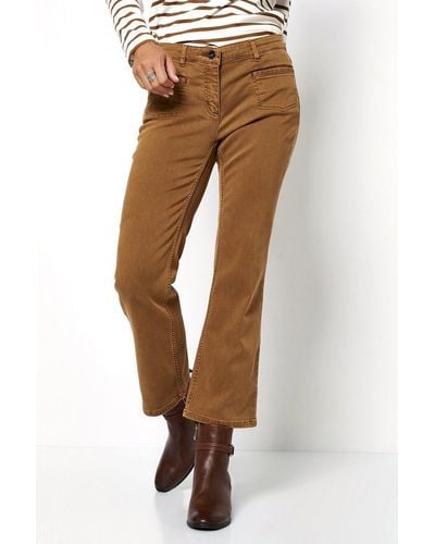 Toni 5-Pocket-Jeans Perfect Shape mit kleinen Rahmentaschen - Braun