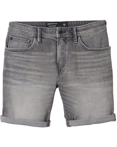 Tom Tailor Jeansshorts Kurze Hose (1-tlg) - Grau