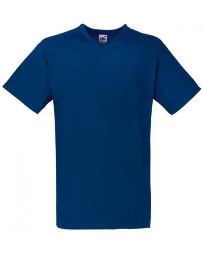 Fruit Of The Loom Valueweight V-Neck T-Shirt - Blau