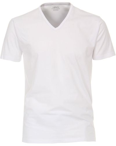 Venti T-Shirt uni - Weiß