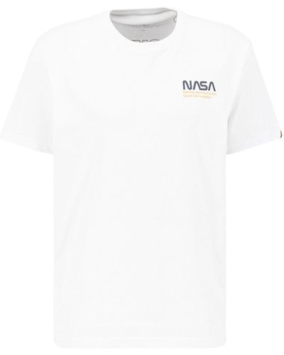 Alpha Industries Shirt Men - Weiß