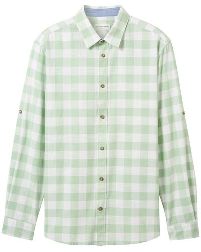 Tom Tailor Langarmhemd - Grün