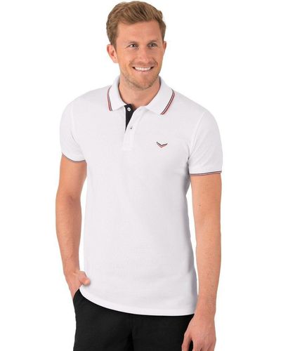 Trigema Poloshirt Slim Fit Polohemd (1-tlg) - Weiß