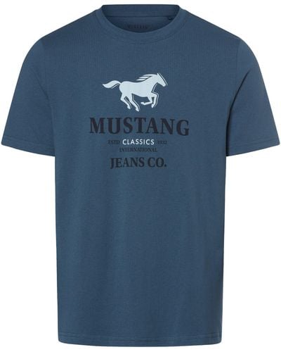 Mustang T-Shirt Style Austin - Blau