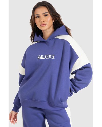 Smilodox Hoodie Malea Oversize - Blau
