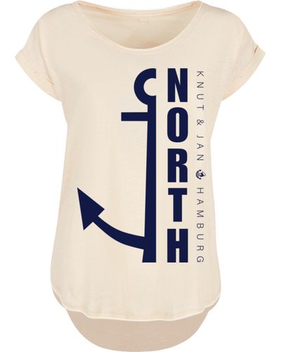 F4NT4STIC T-Shirt North Blau | Print SIZE DE Lyst Anker\