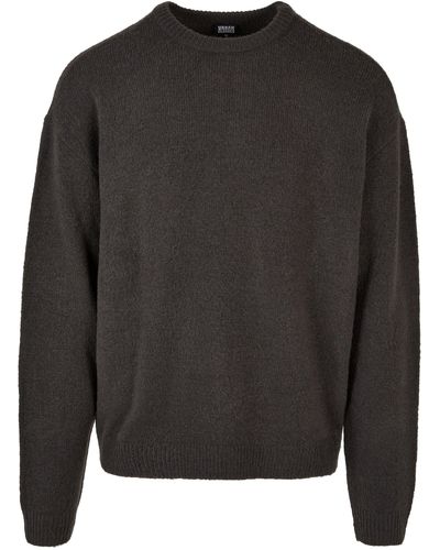 Urban Classics Kapuzenpullover Oversized Chunky Sweater (1-tlg) - Grau