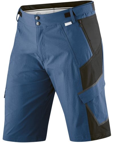 Gonso Fahrradhose KERKA MTB-Shorts aus robustem Material mit Packingtaschen - Blau